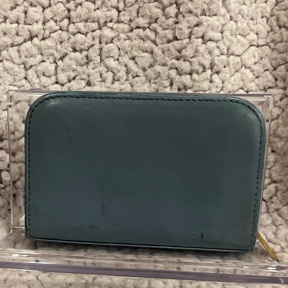 Yves Saint Laurent Blue Zip Around Small Wallet - Picture 2 of 12